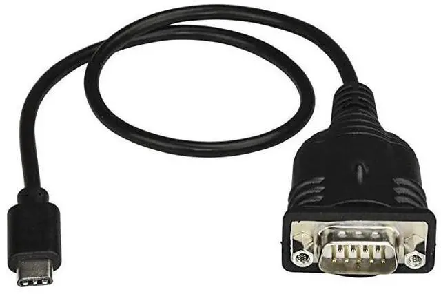 Alt view image 2 of 2 - com USB C to Serial Adapter Cable with COM Port Retention - 16" (40cm) USB Type C to RS232 (DB9) Serial Converter Cable - for PLCs, Scanners, Printers - Windows/Mac/Linux (ICUSB232PROC)