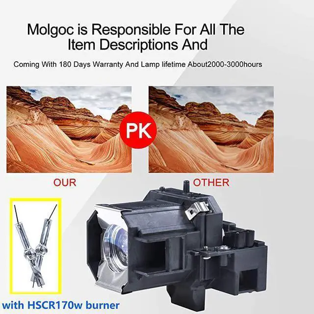 Alt view image 2 of 7 - FOR for Epson ELPLP39V13H010L39 V13h010l39 Projector LampPowerlite Home Cinema 1080ub Bulb by