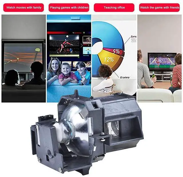 Alt view image 3 of 7 - FOR for Epson ELPLP39V13H010L39 V13h010l39 Projector LampPowerlite Home Cinema 1080ub Bulb by