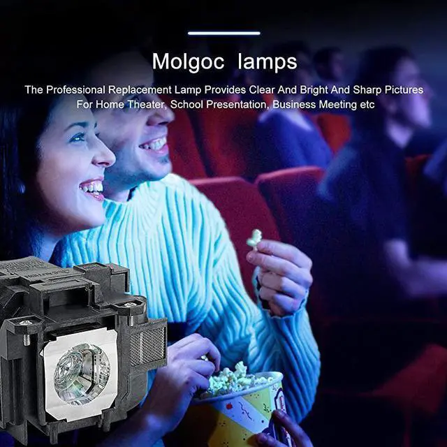 Alt view image 2 of 5 - for EPSON ELPLP78 V13H010L78 EHTW490 EBX18EBX24 EHTW5100 EHTW5200 EHTW570 powerlite 965 Projector Replacemet Lamp by Without Filter