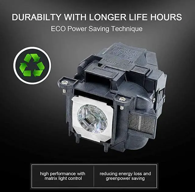 Alt view image 5 of 5 - for EPSON ELPLP78 V13H010L78 EHTW490 EBX18EBX24 EHTW5100 EHTW5200 EHTW570 powerlite 965 Projector Replacemet Lamp by Without Filter