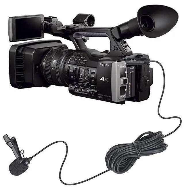 Alt view image 4 of 7 - FOR XLR Microphone CVMV02O 2 Pack 1476 fts Phantom Power OmniDirectional Lavalier Lapel Microphone for Canon Sony Panasonic Camcorders Zoom H4n H5 H6 Tascam DR40 DR60D DR70D DR100 Recorders