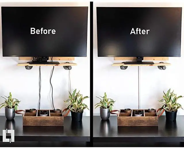 Alt view image 6 of 7 - FOR-Cable Management Kit, CordMate II, Cord Organizer and Hider, Cord Cover, Concealer, and Protector for Wall, White, Medium Capacity, 16318, 144 Inches