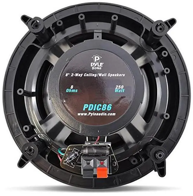 Main image of forCeiling Speakers Stereo Home Theater Speakers in Wall Speakers Flush Mount 8Inch White 250 Watt 2Way Pair PDIC86