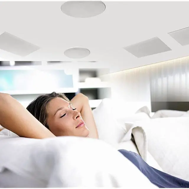 Alt view image 7 of 7 - forCeiling Speakers Stereo Home Theater Speakers in Wall Speakers Flush Mount 8Inch White 250 Watt 2Way Pair PDIC86