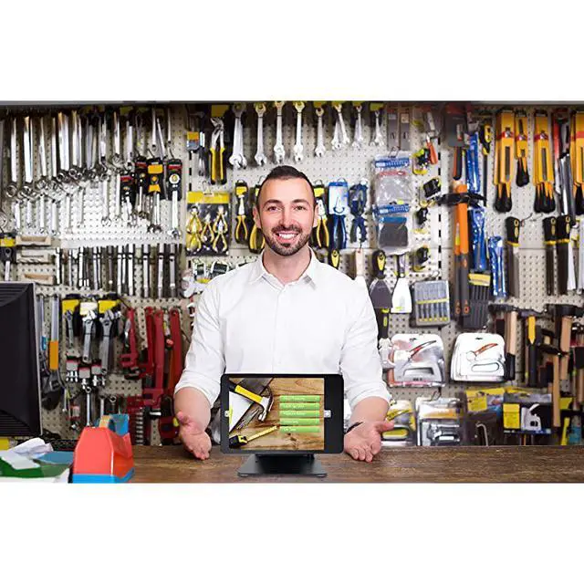 Alt view image 2 of 7 - forDesktop AntiTheft Stand for iPad 102Inch 7th 8th Gen iPad Air 3 2019 and iPad Pro 105 Black