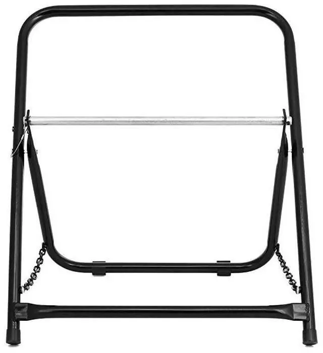 Alt view image 5 of 7 - forDurable Single Axle Cable Caddy Commercial Industrial Grade Steel Wire Dispenser Compact Design Holds Cable Reels Up to 20quot Diameter and 100 lb Capacity Black