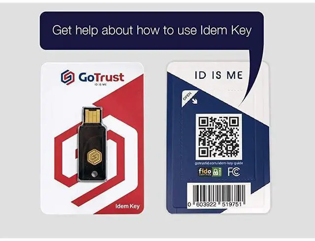 Alt view image 5 of 6 - FOR-Idem Key FIDO Security Key USB Security Key NFC Security Key for First and Second Factor Authentication with USBA and NFC Interfaces Across Mobile Devices and Computers
