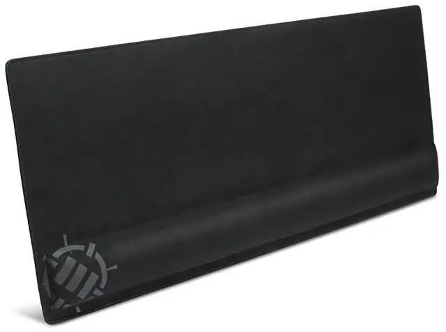 Main image of for Large Gaming Mouse Pad with Wrist Support Memory Foam Wrist Rest XXL Extended Mousepad 315 x 1378 in with AntiFray Stitched Edges Smooth Fabric Mat Ergonomic Mousepad Black