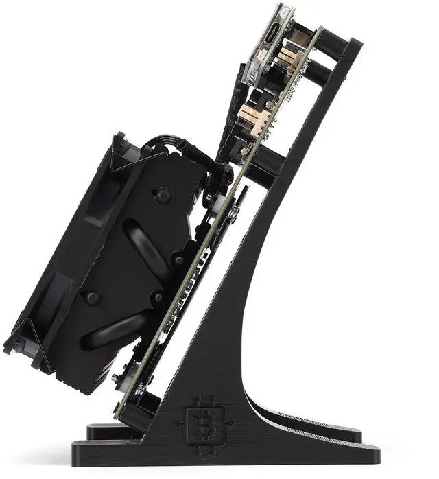 Alt view image 4 of 7 - Stellapex Bitcoin Solo Miner NerdQaxe++ 4.8TH/s Hashrate 75W Power 4 BM1370 ASIC Chips Miners Home Mining Machine Open Source for BTC, BCH, BSV Miner