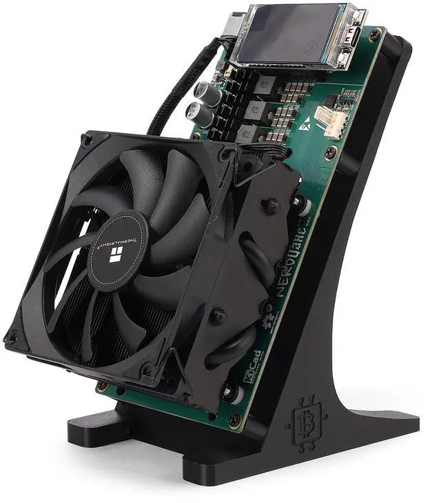 Alt view image 3 of 7 - Stellapex Bitcoin Solo Miner NerdQaxe++ 4.8TH/s Hashrate 75W Power 4 BM1370 ASIC Chips Miners Home Mining Machine Open Source for BTC, BCH, BSV Miner