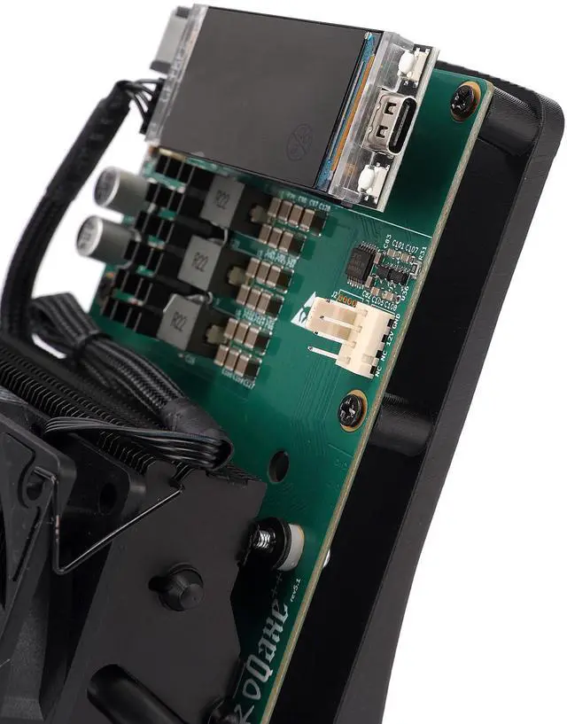 Alt view image 7 of 7 - Stellapex Bitcoin Solo Miner NerdQaxe++ 4.8TH/s Hashrate 75W Power 4 BM1370 ASIC Chips Miners Home Mining Machine Open Source for BTC, BCH, BSV Miner