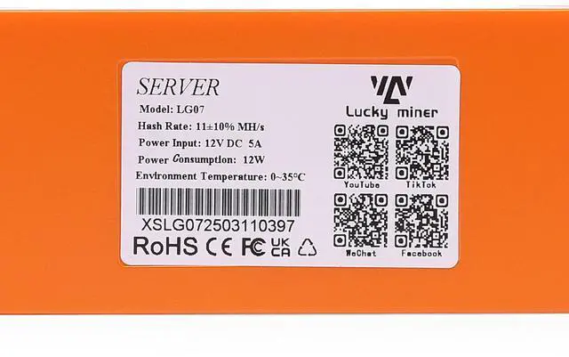 Alt view image 7 of 7 - Stellapex Bitcoin Solo Miner LuckyMiner LG07 11 MH/s Hashrate 12W Power WiFi Air Cooled Mine BTC Miners Quiet Home Mining Macine