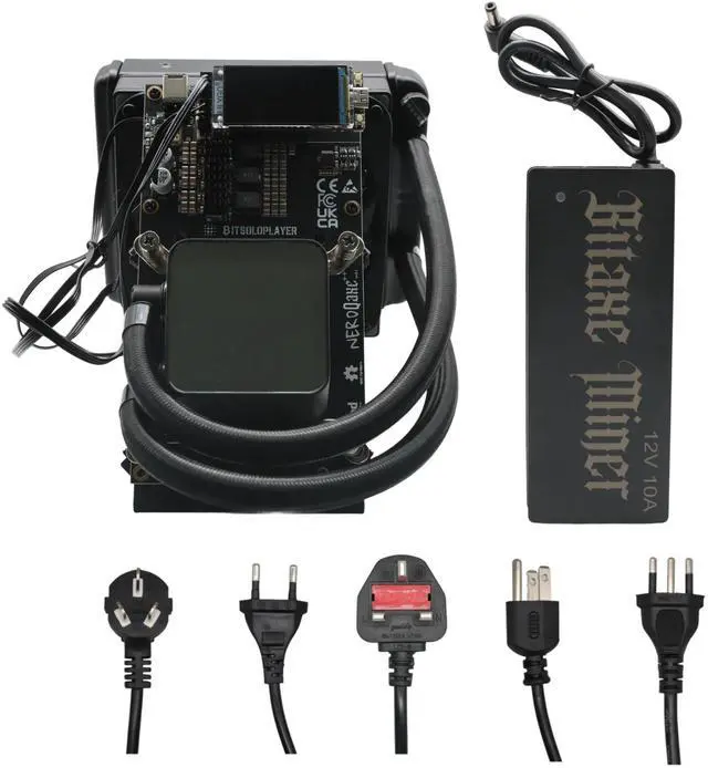 Alt view image 2 of 7 - Stellapex Bitcoin Solo Miner NerdQaxe++ 4.8TH/s Hashrate 75W Power 4Pcs BM1370 ASIC Chips Miners  Water Cooling Home Mining Machine Open Source for BTC, BCH, BSV Miner