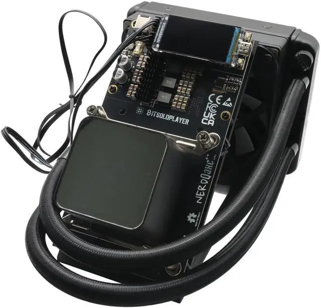 Alt view image 7 of 7 - Stellapex Bitcoin Solo Miner NerdQaxe++ 4.8TH/s Hashrate 75W Power 4Pcs BM1370 ASIC Chips Miners  Water Cooling Home Mining Machine Open Source for BTC, BCH, BSV Miner