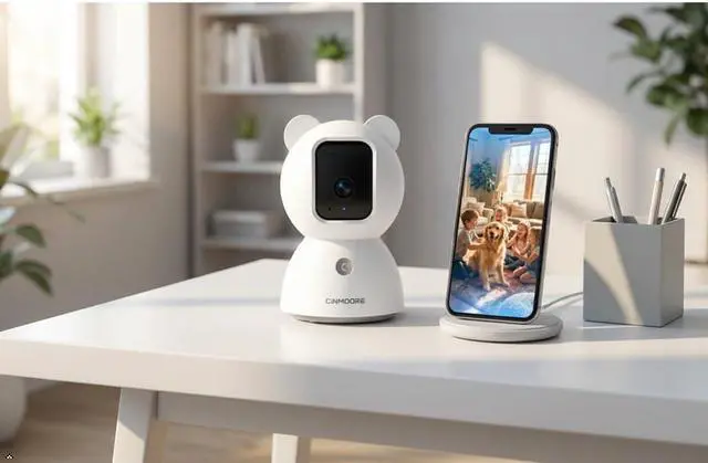 Alt view image 4 of 7 - Stellapex 2.5K Security Camera Indoor - AI Human/Pet/Cry Detection with No Monthly Fee, 4MP Pan Tilt WiFi Camera for Home Security, Baby & Pet Monitor, Night Vision, 2-Way Audio 2