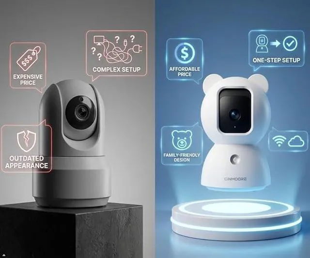 Alt view image 2 of 7 - Stellapex 2.5K Security Camera Indoor - AI Human/Pet/Cry Detection with No Monthly Fee, 4MP Pan Tilt WiFi Camera for Home Security, Baby & Pet Monitor, Night Vision, 2-Way Audio 2