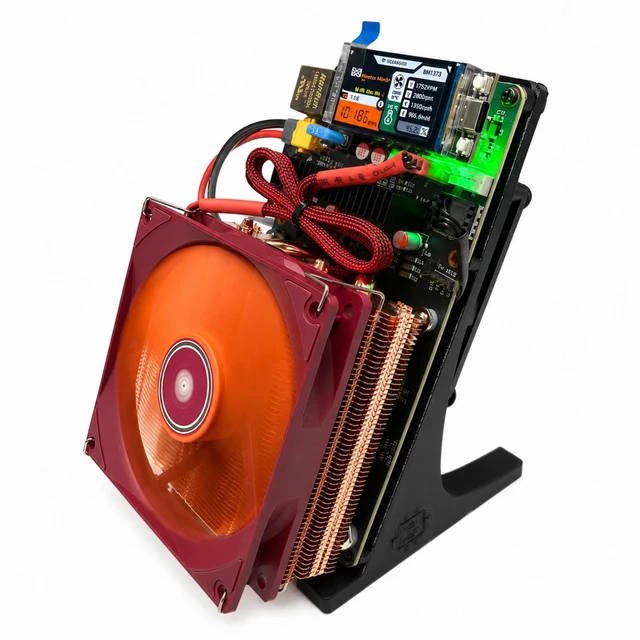 Alt view image 4 of 7 - Stellapex Nexus S1 Bitcoin ASIC Miner, 2 x BM1373 Chips,Pure copper heat sink, 10 TH/s 153W SHA-256, Dual Fan, Plug-and-Play 2.4G WiFi and crypto Mining Machine Open Source for BTC Miner