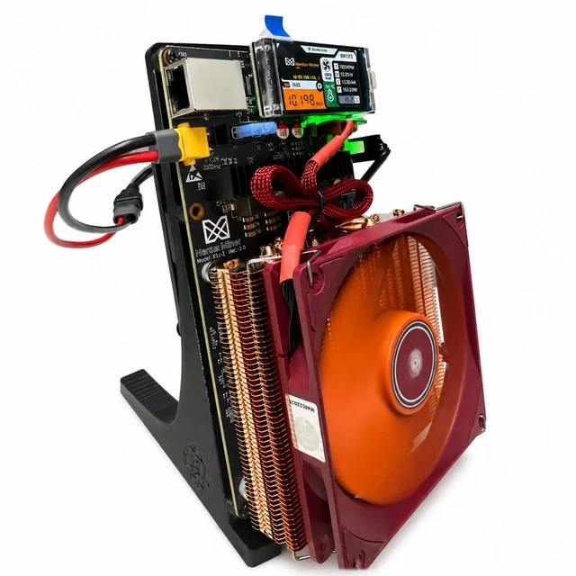 Alt view image 5 of 7 - Stellapex Nexus S1 Bitcoin ASIC Miner, 2 x BM1373 Chips,Pure copper heat sink, 10 TH/s 153W SHA-256, Dual Fan, Plug-and-Play 2.4G WiFi and crypto Mining Machine Open Source for BTC Miner