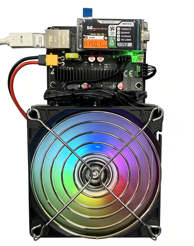 Main image of Stellapex S1 Bitcoin Solo Miner 6 TH/s SHA-256 ASIC Miner with BM1373 Chip, 138W Low-Power Home BTC Mining Machine, 2.4GHz WiFi, Triple-Fan Cooling, Under 40dB, 100-240V AC