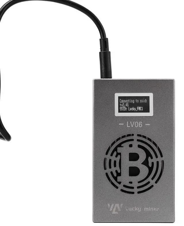 Main image of Stellapex Luckyminer LV06 Bitcoin Solo Miner 500 GH/s Hashrate SHA-256 Algorithm ASIC 15W 0.029j/Gh Power Efficiency Plug & Play Mining BTC, BCH Lottery Miners for Home Use