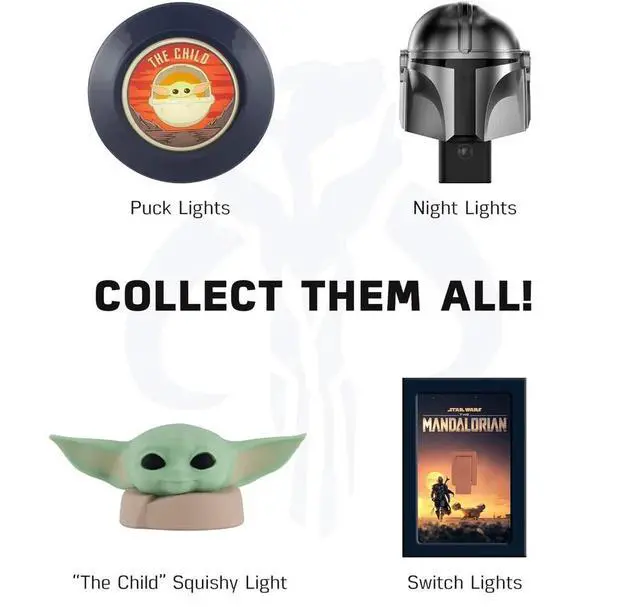 Alt view image 7 of 7 - Star Wars The Mandalorian Projectables Led Night Light