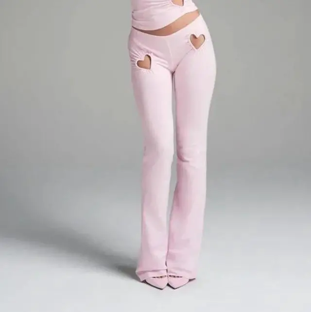 Alt view image 4 of 5 - Skims Cotton Jersey Heart Legging, Cherry Blossom, Small