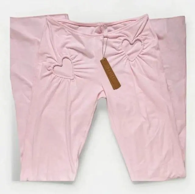 Main image of Skims Cotton Jersey Heart Legging, Cherry Blossom, Small