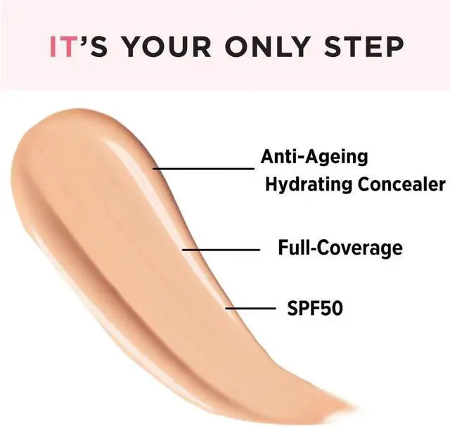 Alt view image 2 of 6 - It Cosmetics CC+ Cream Oil-Free (Natural) Matte Foundation with SPF 40-Neutral Medium