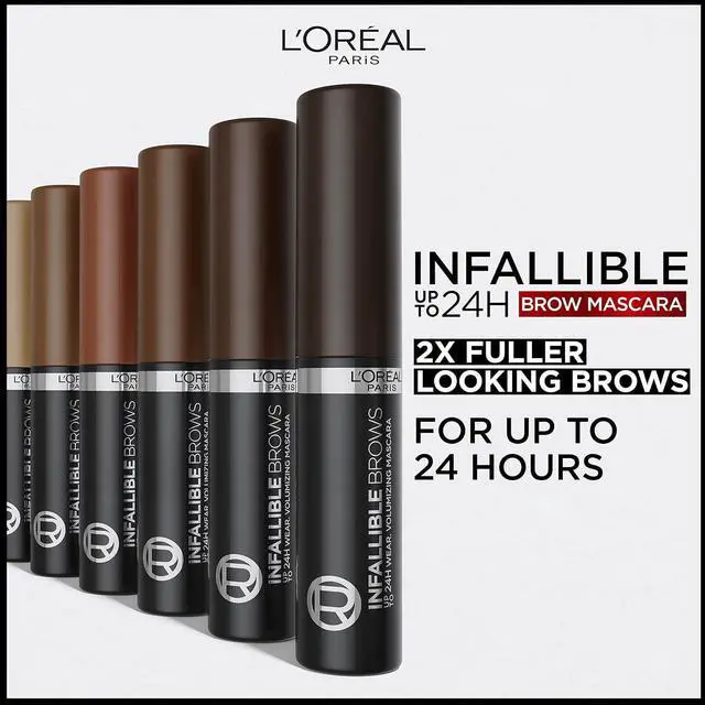 Alt view image 5 of 7 - L'oreal Infallible Brows 24H Volumizing Mascara, 8.0 Light Blonde, 2 pack