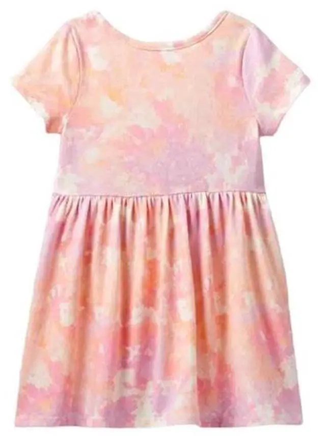 Alt view image 3 of 3 - Cat & Jack Warm Tie Dye Girl Dress, 18Months