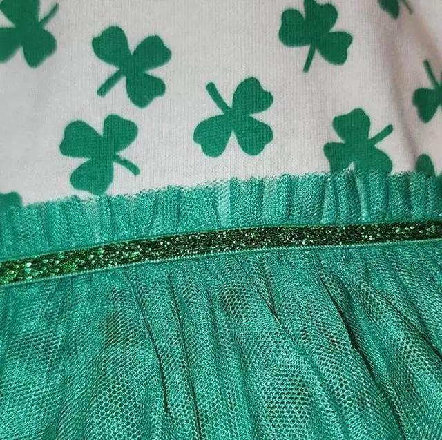 Alt view image 4 of 4 - Cat & Jack White Shamrock Girl Dress, 2T