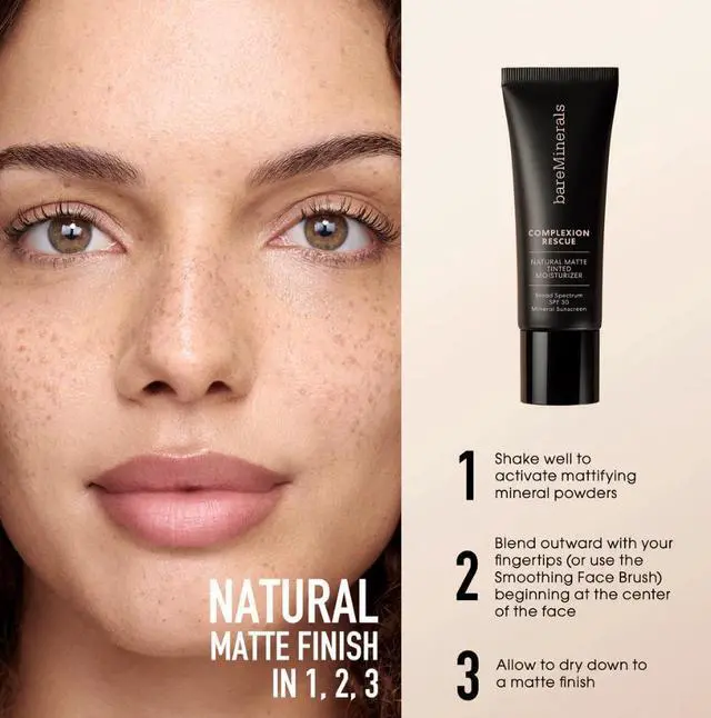 Alt view image 4 of 6 - BAREMINERALS Complexion Rescue Mattifying Tinted Moisturizer Spf 30,Natural Pecan 05