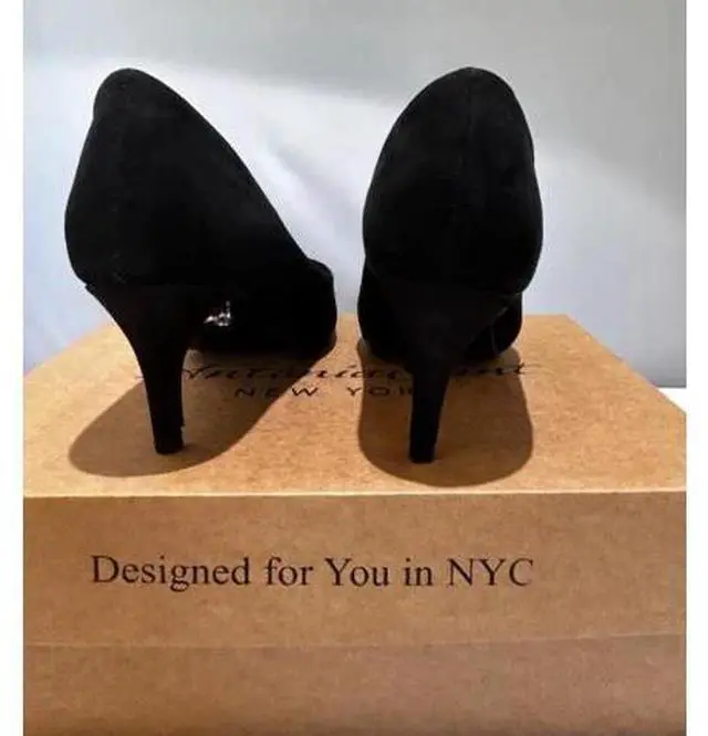 Alt view image 3 of 7 - Antonia Saint NY Vicki Heels 60MM Black Ultra Suede - 11