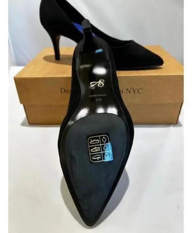 Alt view image 7 of 7 - Antonia Saint NY Vicki Heels 60MM Black Ultra Suede - 11