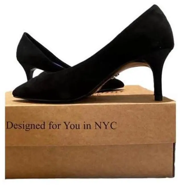 Main image of Antonia Saint NY Vicki Heels 60MM Black Ultra Suede - 9.5