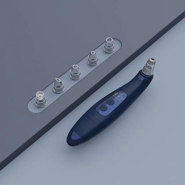 Alt view image 6 of 6 - Nautica PC250 Blackhead Remover Vacuum Pore Extractor Black Head Remover for Face&Nose with 3 Adjustable Suction Levels