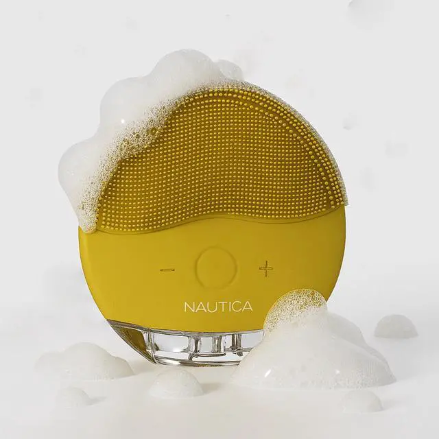 Main image of Nautica Skin Care Sonic Facial Cleansing Brush ? Waterproof, Silicone, Rechargeable Vibrating Face Scrubber for Men & Women ? PC110