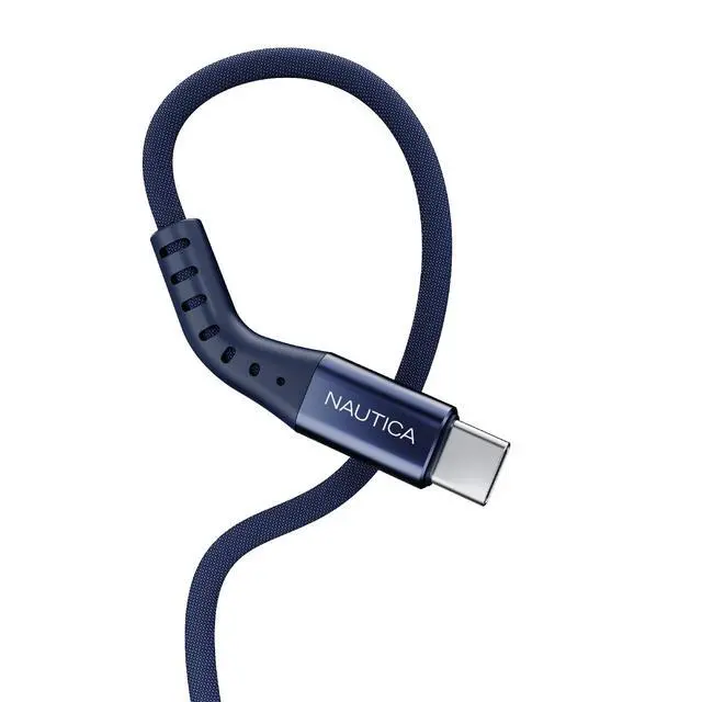 Alt view image 6 of 6 - Nautica CB500 USB-C To USB-C Braided Cable - 65W Power Delivery