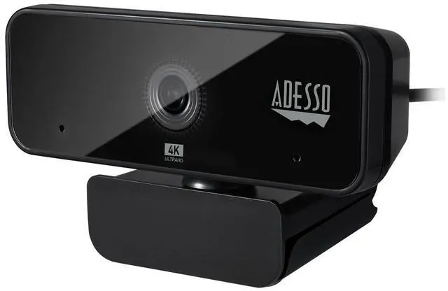 Alt view image 2 of 7 - 4K Webcam, 8MP CMOS Sensor, Auto Light Correction, 120° Field of View, Built-in Dual Microphone, HDR, Privacy Cover - Ideal Web Camera for Video Calls, Zoom, Online Teaching, Skype, Live Streaming