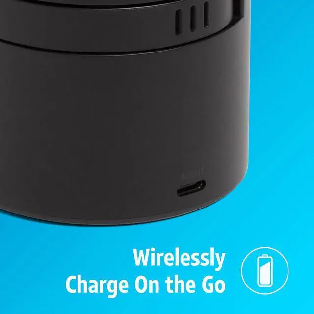 Alt view image 5 of 5 - AT&T Essential 3-in-1 Portable Power Drum Qi2 Wireless Charger and Powerbank Compatible with iPhone 15 14 13 12 Series Magnetic Fast Charging Stand with Watch Charger USB-C Out Travel Hub Black