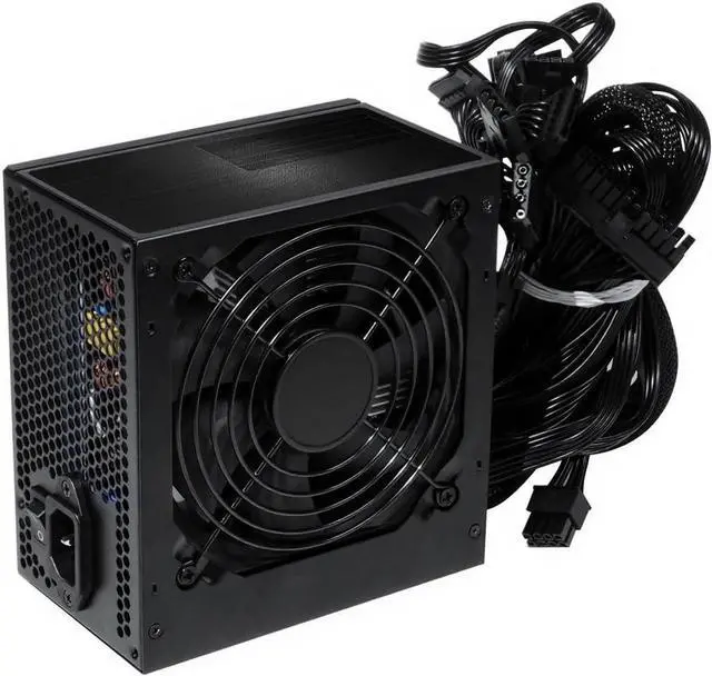 Alt view image 2 of 7 - 500W PSU ATX 12V Power Supply 80 Plus White Label Certified PCIe and SATA connectors 500 watt Desktop Computer Power Supply