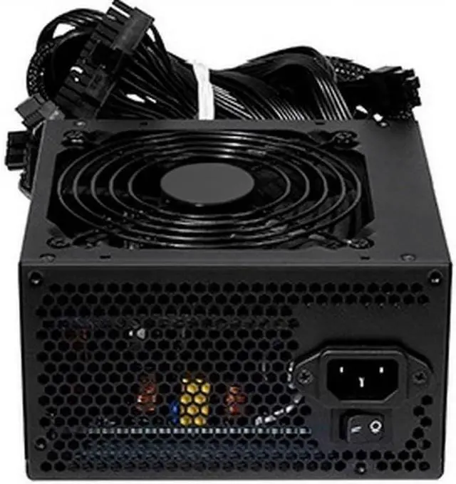 Alt view image 3 of 7 - 500W PSU ATX 12V Power Supply 80 Plus White Label Certified PCIe and SATA connectors 500 watt Desktop Computer Power Supply