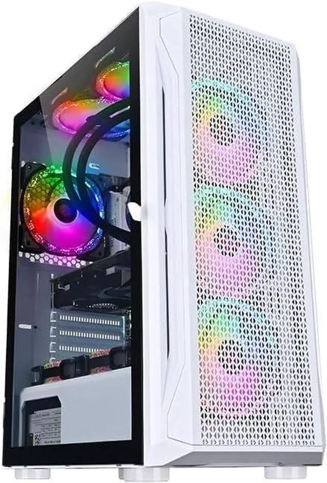 Main image of Power Supply 550W ATX Computer Power Supply 80PLUS White Label Certified RGB Fan Black Flat Cable Anti Power Technology