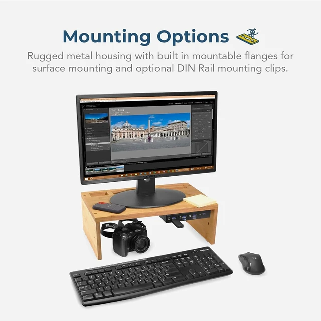 Alt view image 4 of 6 - Coolgear 7 Port USB 3.1 Gen1 Hub 15KV ESD Surge Protection w/Power Adapter