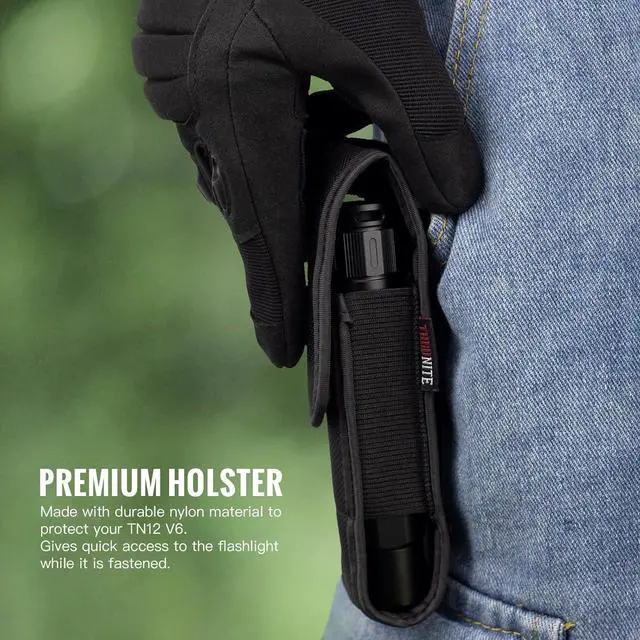 Alt view image 6 of 7 - ThruNite TN12 V6 Tactical LED Flashlight, High 1950 Lumens Dual Switch, USB-C Rechargeable Flashlight Compact for EDC, Law Enforcement, and Outdoor Use (Cool White)