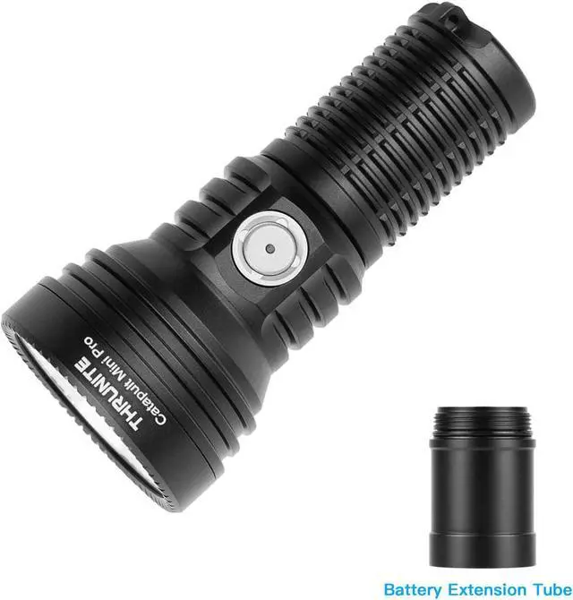 Alt view image 2 of 7 - ThruNite Catapult Mini Pro LED Searchlight, 566 Meters Long Throw, High 2588 Lumens Rechargeable Flashlight with Battery Extension Tube for Search and Rescue, EDC