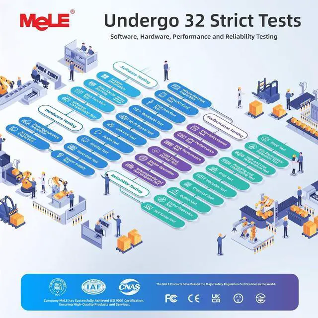 Alt view image 6 of 7 - MeLE Quieter4C Fanless Mini PC with Windows 11 Home N100 4GB 128GB Desktop Computer Triple Display Dual HDMI WiFi5 BT5.1 Ethernet Unlocked Bios Full Function USB-C on Office/Home/Astrophotography