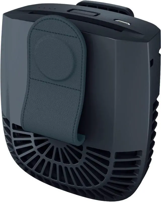 Main image of Eles iFan BodyBlow Eye Fan Body Blow Rechargeable Belt Clip Fan (Slate Blue)