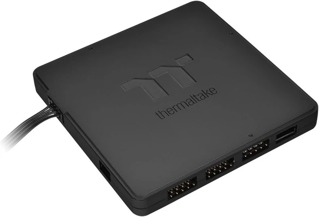 Alt view image 3 of 6 - Thermaltake 9 Port LED Hub Sync Controller - Black